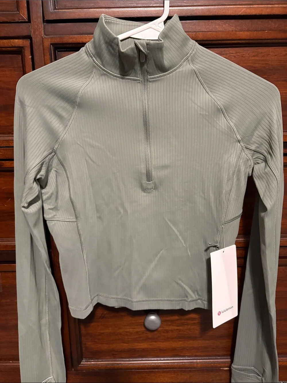Lululemon It’s Rulu Ribbed Cropped Half Zip